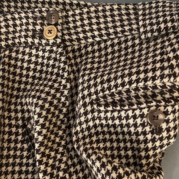 Ralph Lauren vintage made in USA 100% wool houndstooth midi skirt - Picture 5 of 6